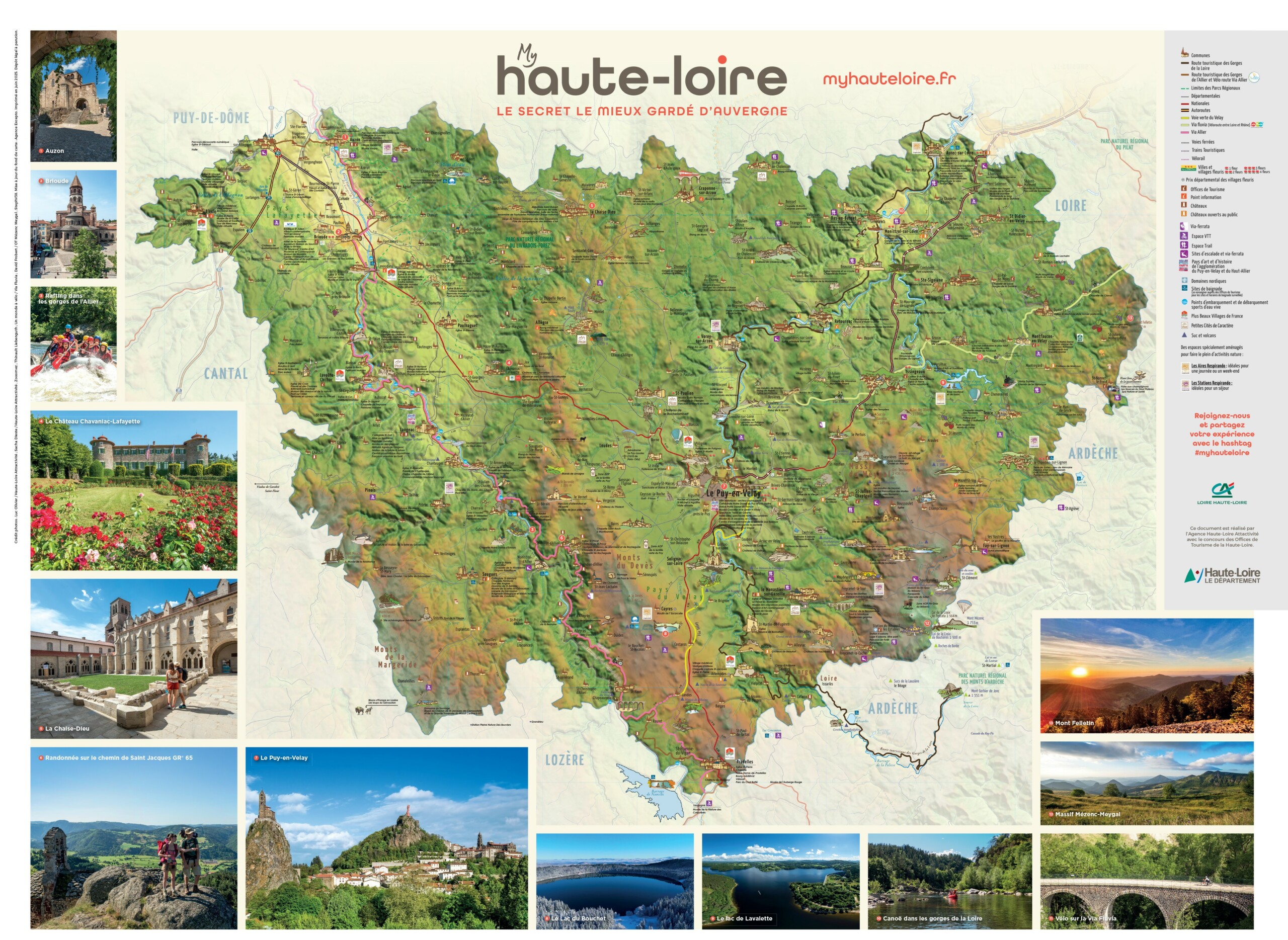 Carte Touristique De La Haute Loire Fier D tre Altilig rien