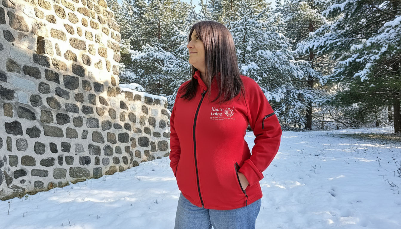 Veste rouge chaude pour les femmes